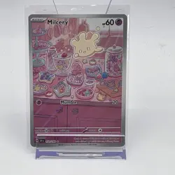 Pokemon Milcery 152/142 Scarlet & Violet Stellar Crown Illustration Rare IR Card - Image 1