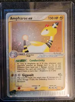 Pokemon Ampharos ex Holo Dragon 89/97 2003 Card NM/LP+ - Image 1