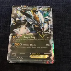 Pokemon TCG Black Kyurem EX 100/113 Legendary Treasures Ultra Rare Holo Card - Image 1