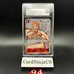 CGC 10 GEM MINT Nami Parallel OP01-016 R 25th Edition ONE PIECE Card Game 94 - Image 1