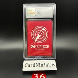 CGC 10 GEM MINT Roronoa Zoro Parallel OP01-001 L 25th Edition ONE PIECE Card 36 - Image 2