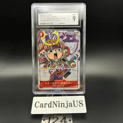 CGC 9 MINT Tony Tony Chopper Parallel ST01-006 C 25th Edition ONE PIECE Card 124 - Image 1
