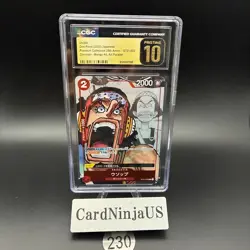 CGC 10 PRISTINE Usopp Parallel ST01-002 C 25th Edition ONE PIECE Card Game 230 - Image 1