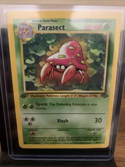 Pokemon TCG Parasect Base Jungle Set, 1st Edition Uncommon Card 41/64 - Image 1