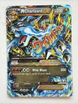 Pokemon TCG Mega M Charizard EX Flashfire Holo Ultra Rare Card 69/106 XY NM - Image 1
