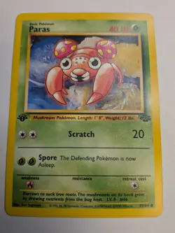 Paras 59/64 Jungle WOTC 1st Edition Pokemon TCG Card - Image 1