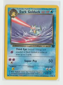 Pokemon Card -Dark Golduck Team Rocket 37/82 1st Edition - Image 1