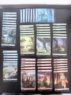MTG Final Fantasy Mixed Full Art Basic Land Regular Lot Of 94 - Image 1