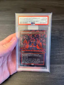 MTG Cavern of Souls - Lost Caverns of Ixalan 410e - Mythic NEON RED GEM MT 10 - Image 3