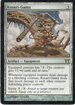 MTG: Champions of Kamigawa: Kusari-Gama: Heavily Played Condition - Image 1