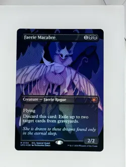 Faerie Macabre (Borderless Mythic Foil) 134 Magic MtG x1 SPG ECL Special Guests - Image 1