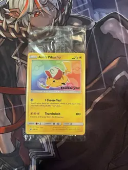 Pokemon TCG Ash's Pikachu SM108 “I Choose You” Promo Trading Card Sealed - Image 1