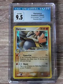 2005 Pokemon EX Emerald Hariyama Reverse Holo #31 CGC Gem Mint 9.5/10 - Image 1