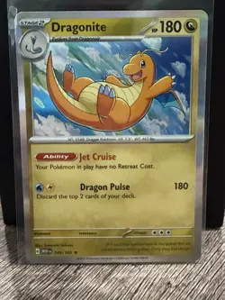 Pokemon TCG Dragonite 151 Reverse Holo Rare Scarlet & Violet 149/165 - Image 1