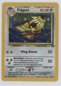 Pidgeot Holo Pokemon Jungle #8 1999 - Image 1