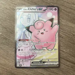 Pokemon TCG Lillie's Clefairy EX #173/159 Full Art SV: Journey Together - Image 1