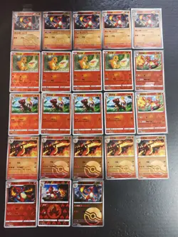 24 Lot Pokemon TCG S-Chinese with 8 different Charmander Charmeleon Holo SE58 - Image 1