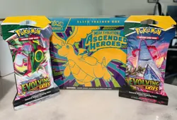 Pokemon Ascended Heroes ETB Factory Sealed plus 2 Evolving boosters - Image 1