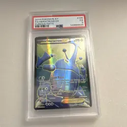 Pokemon Heracross EX 105/111 XY Furious Fists Full Art Ultra Rare Holo 170 HP - Image 1