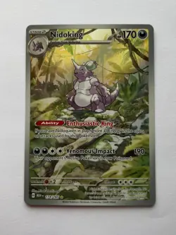 2023 Pokemon Nidoking 174/165 Sv: Scarlet & Violet 151 Illustration Rare - Image 1