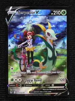 Full Art - Serperior V Pokemon Sword & Shield Silver Tempest Trainer Gallery - Image 1