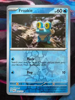 Froakie 056/167 Reverse Holo Pokemon TCG Twilight Masquerade - Yuka Morii artist - Image 1