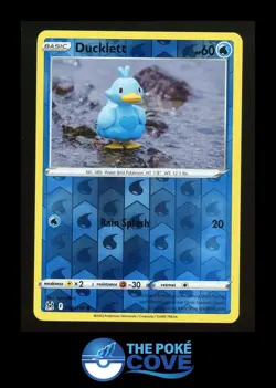 Ducklett 046/196 | Lost Origin Reverse Holo | Pokemon Common | NM Yuka Morii - Image 1