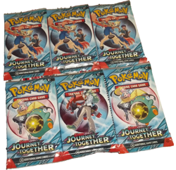 POKEMON SCARLET & VIOLET LOT (6) BOOSTER PACKS JOURNEY TOGETHER NISP - Image 1