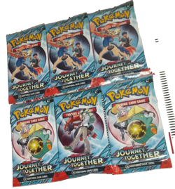 POKEMON SCARLET & VIOLET LOT (6) BOOSTER PACKS JOURNEY TOGETHER NISP - Image 2