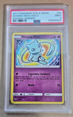 2017 Pokemon Shining Legands #40 Shinning Mew PSA 9 - Image 1