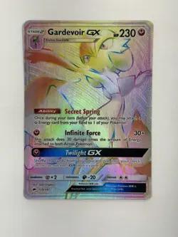 Pokemon TCG Gardevoir Gx 159/147 Rainbow Rare Full Art Burning Shadows Near Mint - Image 1