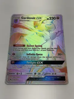 Pokemon TCG Gardevoir Gx 159/147 Rainbow Rare Full Art Burning Shadows Near Mint - Image 4