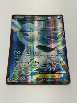 Pokemon TCG Glaceon Ex 116/124 Full Art Holo Fates Collide Moderately Played - Image 4
