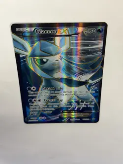 Pokemon TCG Glaceon Ex 116/124 Full Art Holo Fates Collide Moderately Played - Image 5