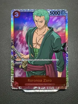 One Piece Roronoa Zoro OP01-025 Near-Mint Super Rare Foil English - Image 1