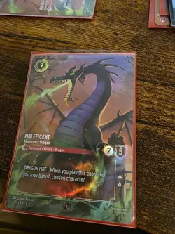 Maleficent - Monstrous Dragon (Store Championship) 5 Disney Lorcana Promo Cards - Image 1