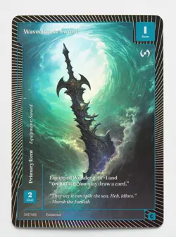Wonders Of The First Existence - Wavecleaver Sword - Common Foil #397 - Image 1