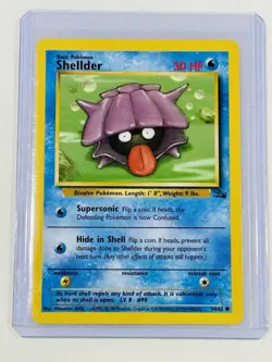 Pokemon TCG Shellder Fossil 54/62 Regular Unlimited Common Card WOTC LP - Image 1