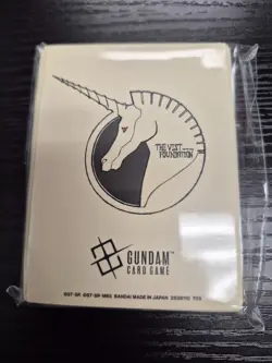 Gundam Card Game Official Sleeves EVX04 Vist Foundation New Sealed - Image 1