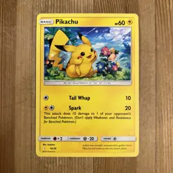 Pikachu - 14/30 - Alolan Raichu Trainer Kit pokemon Card TCG MP - Image 1