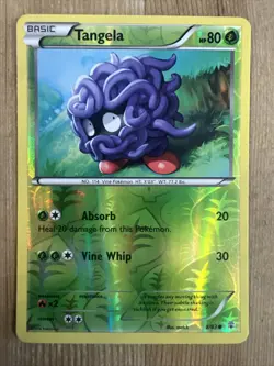 Tangela 8/83 REVERSE HOLO Pokemon Xy Generations Card TCG 2016 LP - Image 1