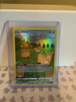 Pokemon TCG Ditto Crown Zenith Galarian Gallery Holo Rare Card GG22/GG70 - Image 1