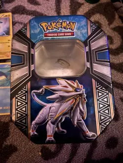 Pokemon Card Lot Plus Tin Container And Collectors Chip - Image 5