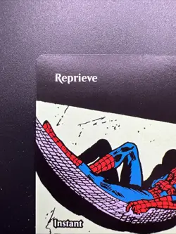 Spider-Man Magic the Gathering Reprieve #0005 Mythic Rare Showcase Card - Image 2