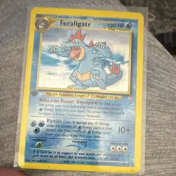 Pokemon Feraligatr 5/111 Neo Genesis Holo Rare 120 HP 2000 Card - Image 1
