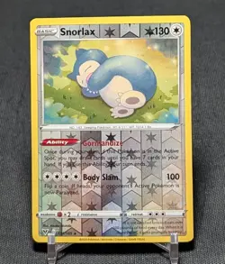Snorlax Rare Reverse Holo Colorless Vivid Voltage 2020 Pokemon TCG Card 131/185 - Image 1