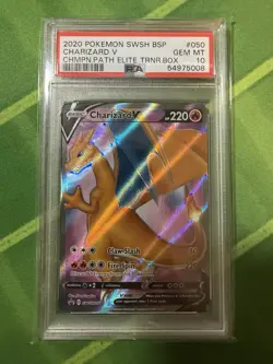 Charizard V SWSH050 SWSH: Sword & Shield Promo Cards Holo PSA 10! - Image 1