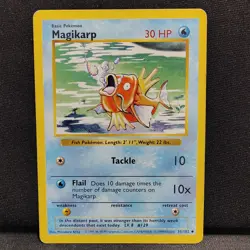 1999 Magikarp Pokemon Base Set Shadowless 35/102 Old Original 1st Year Card 35 - Image 3