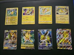 Pokemon TCG Jolteon 8 Card Lot GX V V MAX Promos Full Art Etc - Image 1