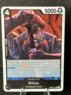 Shiryu PRB-02 PRB02-015 Foil Rare The Best Vol 2 One Piece Card Near Mint NM TCG - Image 1